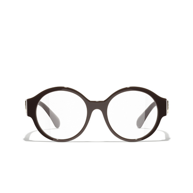 CHANEL round Eyeglasses 1704 brown - front view