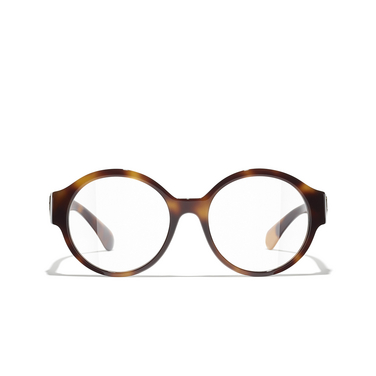 CHANEL round Eyeglasses 1726 havana - front view