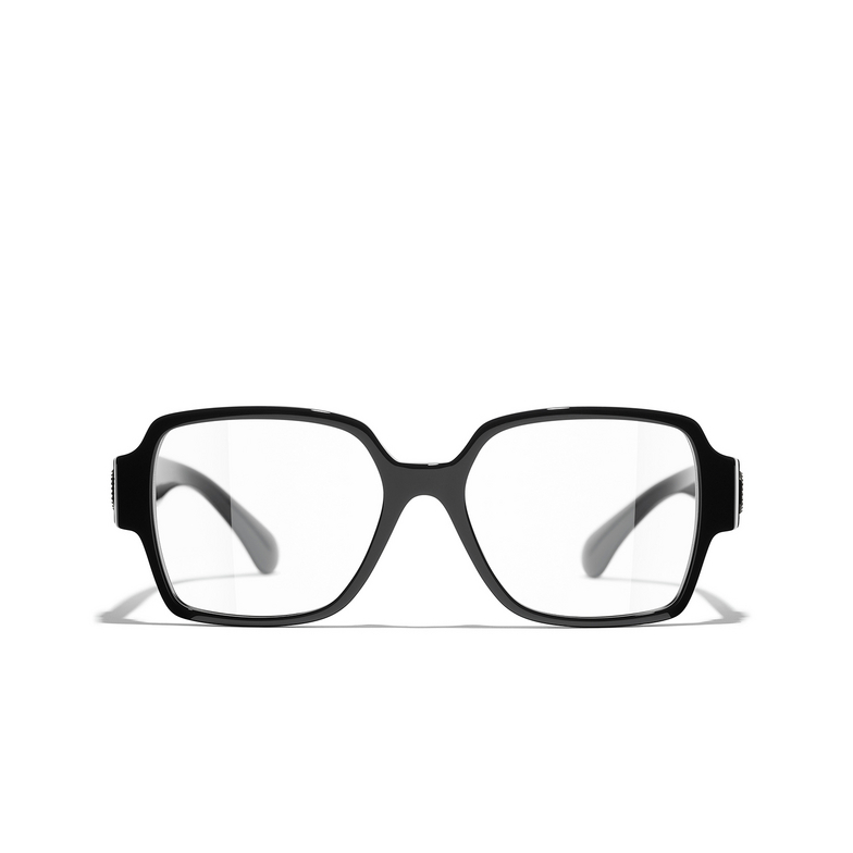 CHANEL square Eyeglasses 1404 black