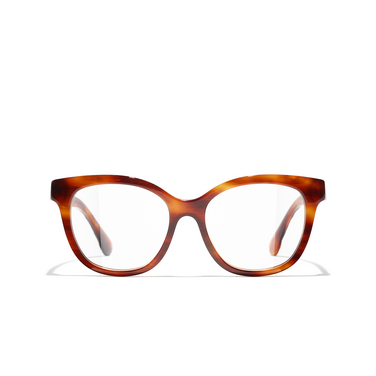CHANEL butterfly Eyeglasses 1077 tortoise & gold - front view