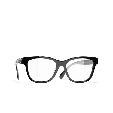CHANEL square Eyeglasses c622 black & gold