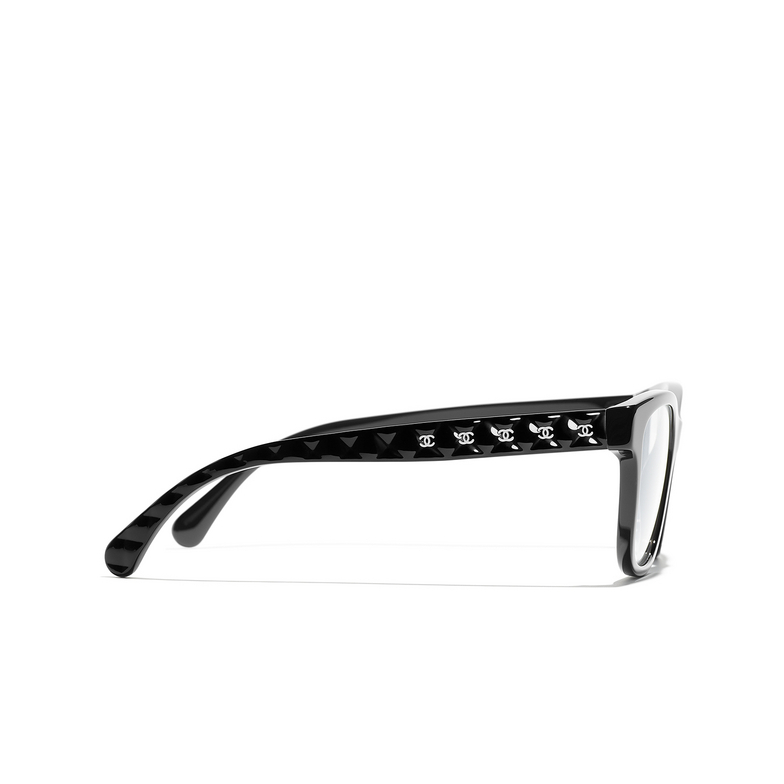 CHANEL square Eyeglasses C760 black & white