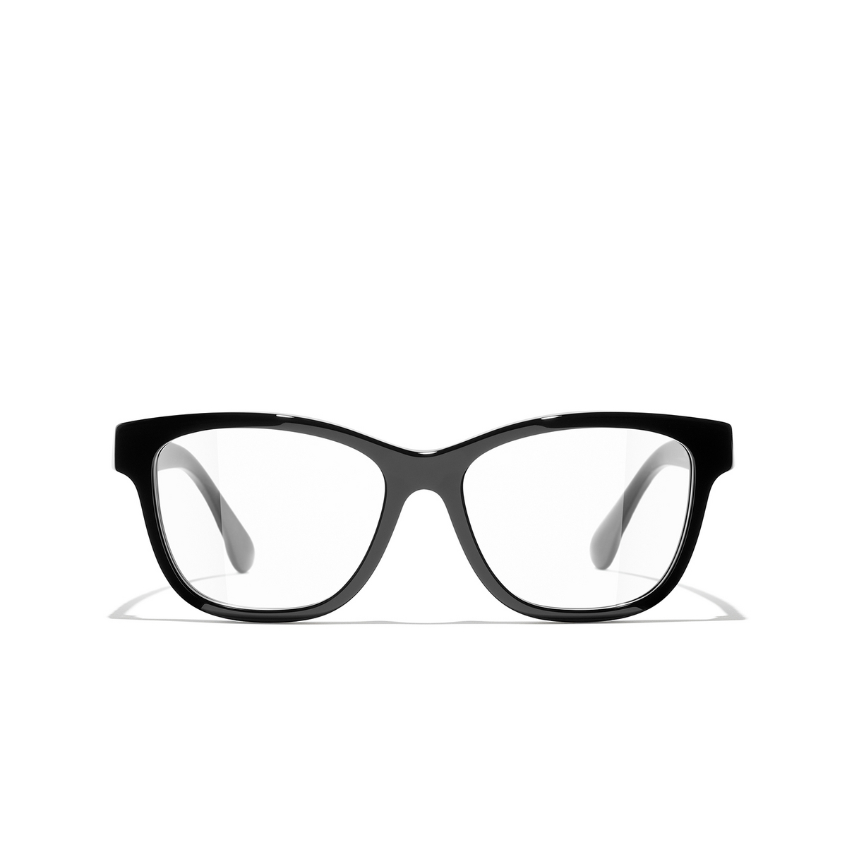 CHANEL square Eyeglasses C760 Black & White - front view