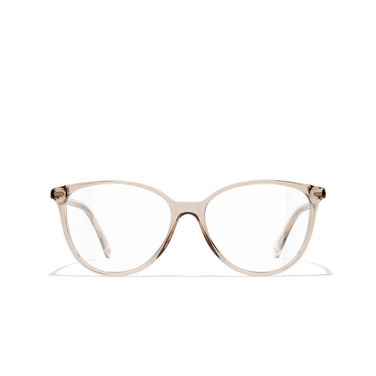 CHANEL butterfly Eyeglasses 1723 taupe - front view