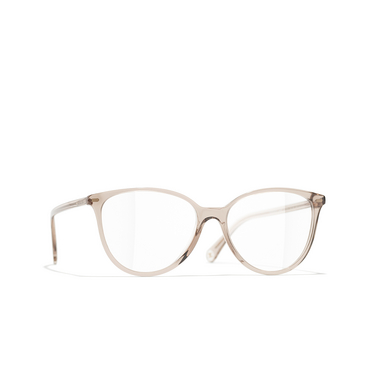 CHANEL butterfly Eyeglasses 1723 taupe - three-quarters view