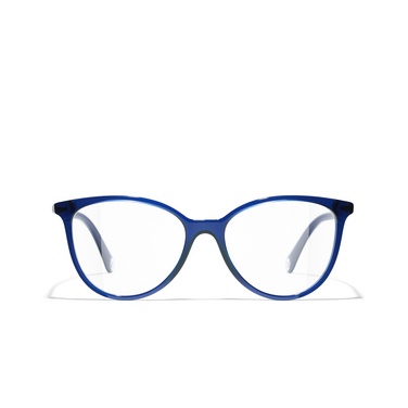 CHANEL butterfly Eyeglasses C503 blue - front view