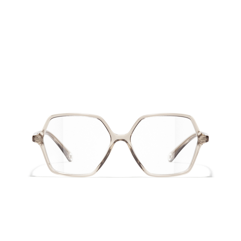 CHANEL square Eyeglasses 1723 taupe