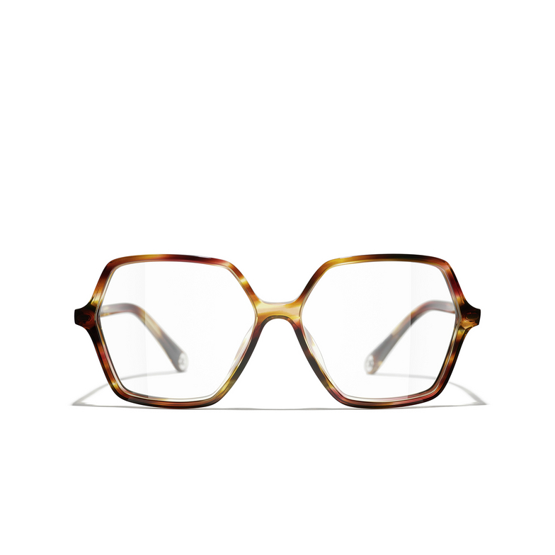 CHANEL square Eyeglasses 1728 tortoise