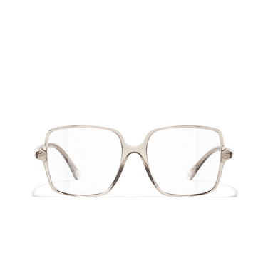 CHANEL square Eyeglasses 1723 taupe - front view