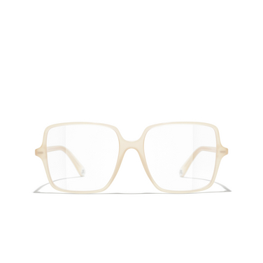 CHANEL square Eyeglasses 1731 light yellow - front view