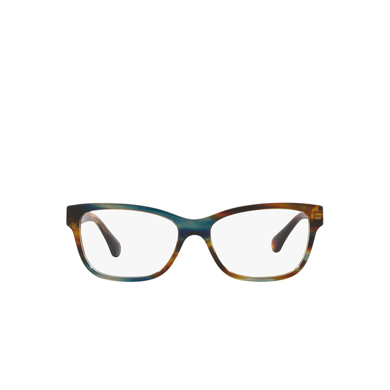 CHANEL rectangle Eyeglasses 1735 yellow tortoise & brown