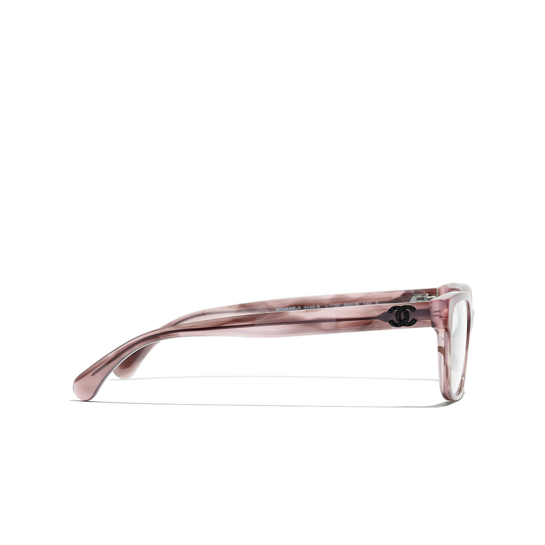 Optiques rectangles CHANEL 1737 pink tortoise