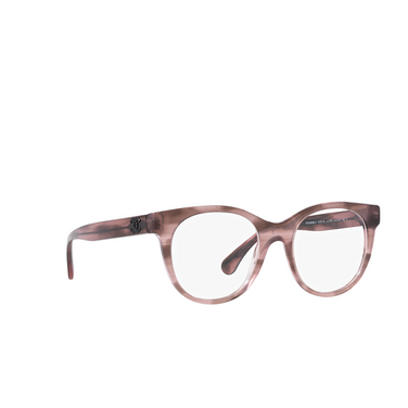 CHANEL cateye Eyeglasses 1737 pink tortoise - three-quarters view