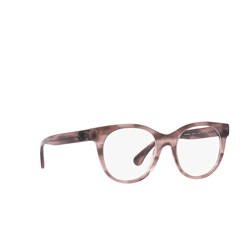 CHANEL cateye Eyeglasses 1737 pink tortoise