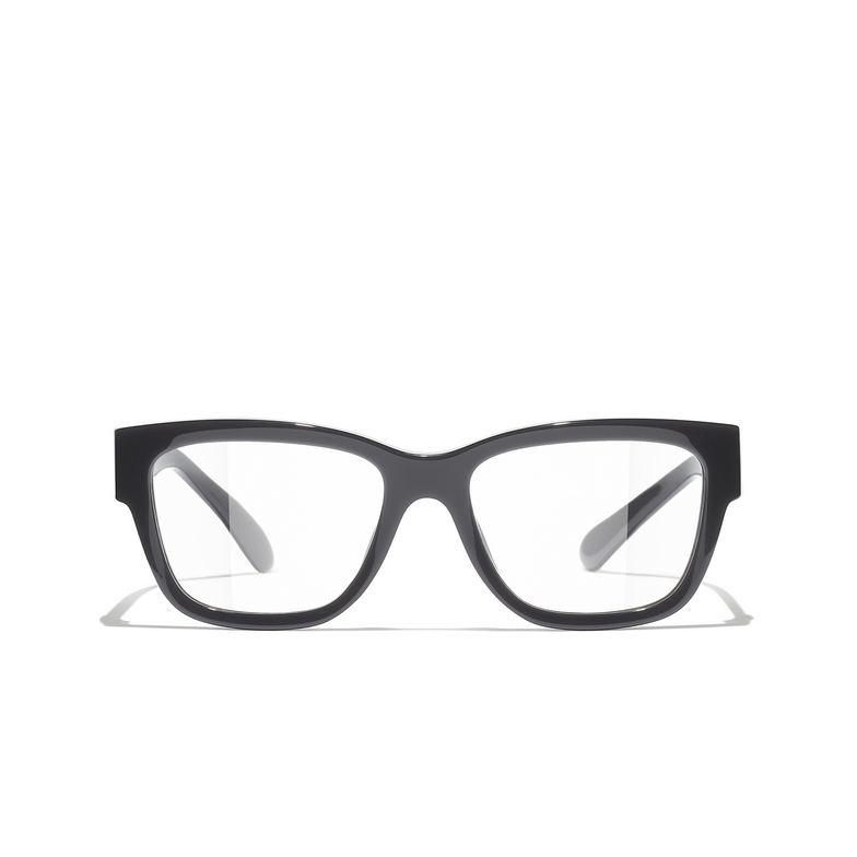 CHANEL rectangle Eyeglasses 1716 grey