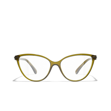 Gafas para graduar ojo de gato CHANEL 1742 khaki - Vista delantera