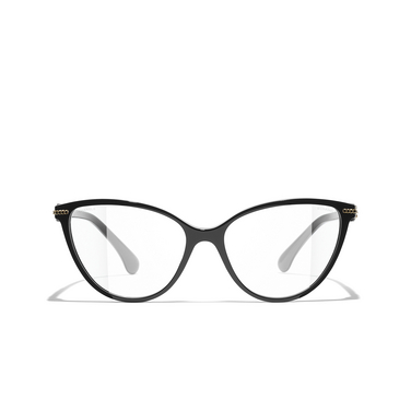 Gafas para graduar ojo de gato CHANEL C622 black - Vista delantera