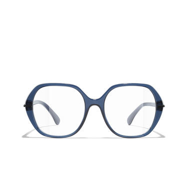 CHANEL square Eyeglasses C503 blue - front view