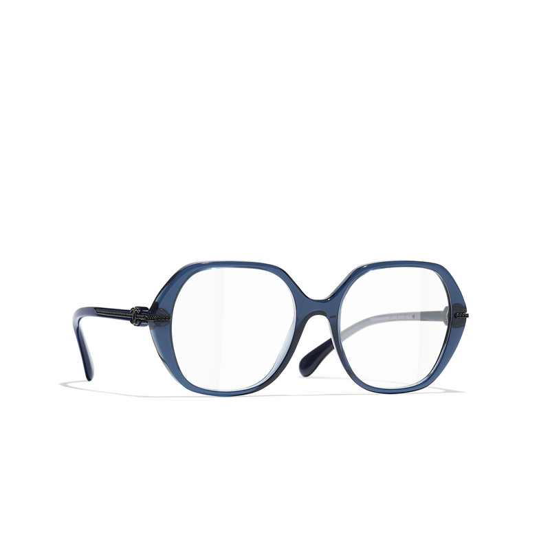 CHANEL square Eyeglasses C503 blue