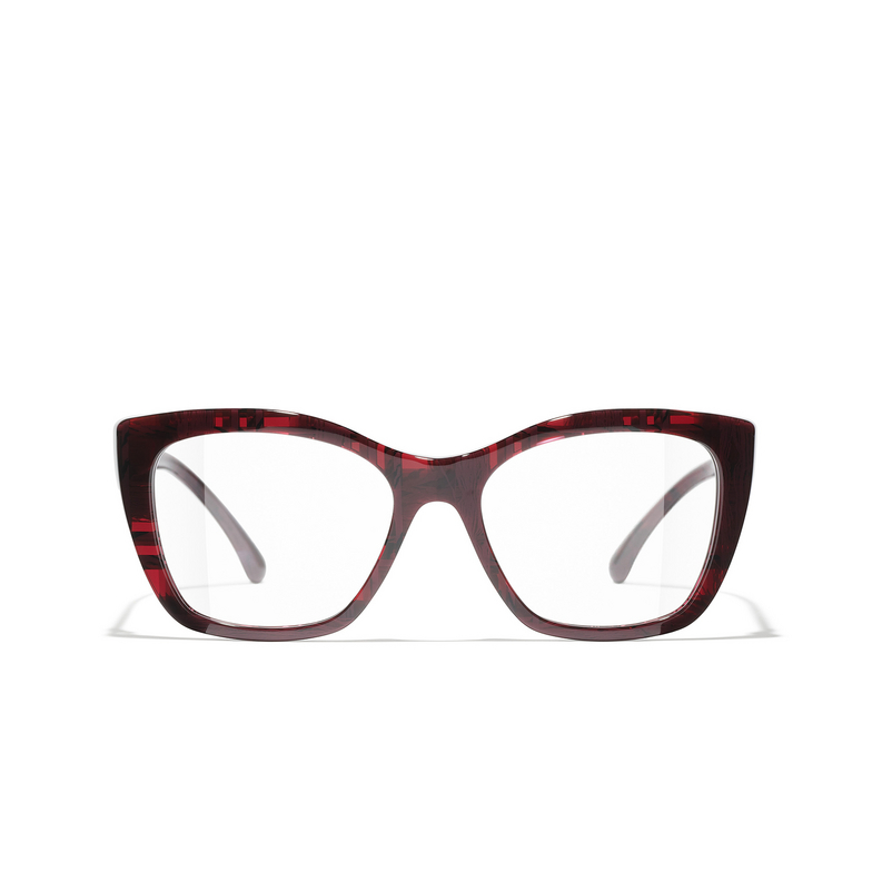 CHANEL cateye Eyeglasses 1665 red
