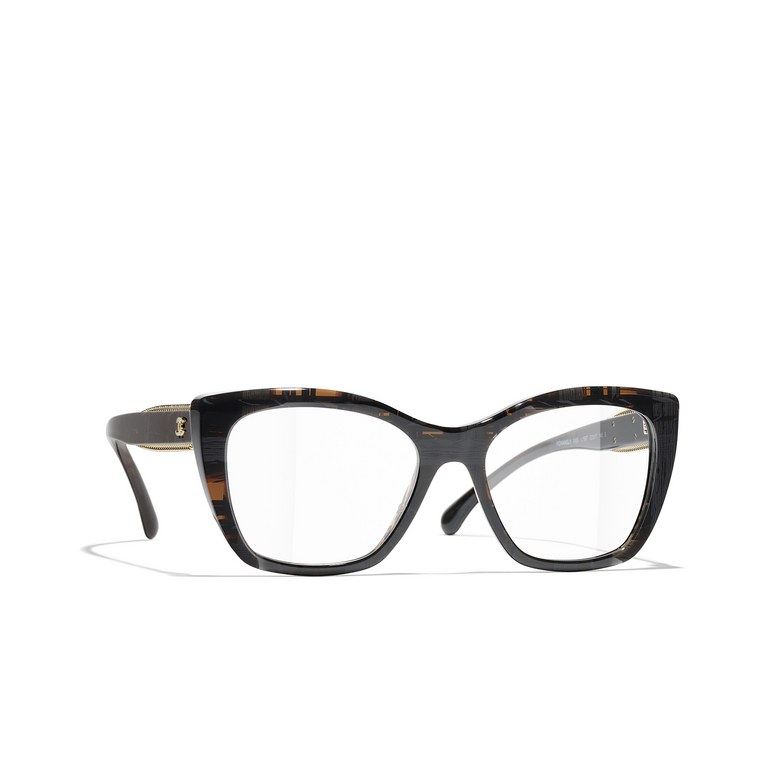 CHANEL cateye Eyeglasses 1667 brown