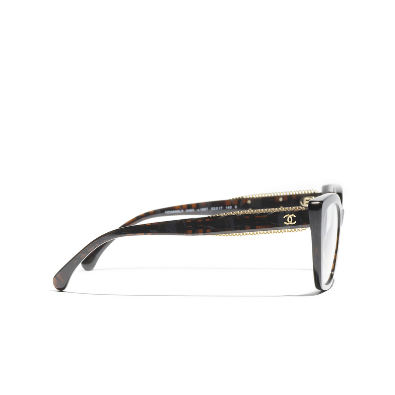CHANEL cateye Eyeglasses 1667 brown