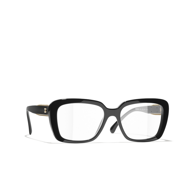 CHANEL square Eyeglasses C622 black