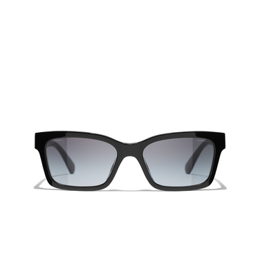 Occhiali quadrati CHANEL da sole 1711s4 black & pink - frontale