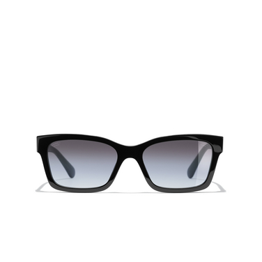 CHANEL square Sunglasses C501S8 black - front view