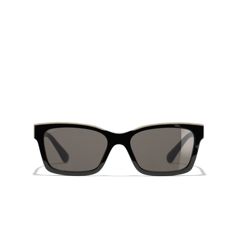 Gafas de sol cuadradas CHANEL C534/3 black & beige