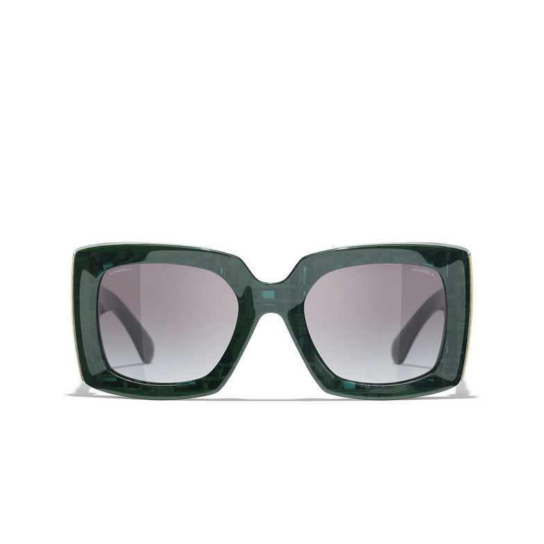 CHANEL rectangle Sunglasses 1666S6 green