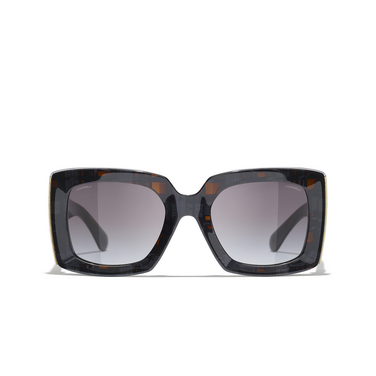 CHANEL rechteckige sonnenbrille 1667S6 black - Vorderansicht