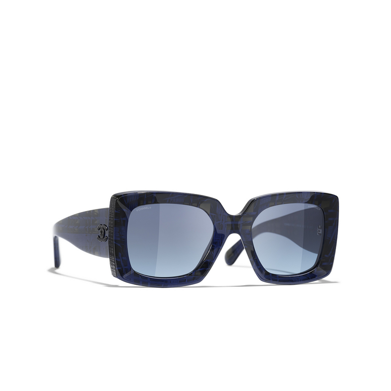 CHANEL rechteckige sonnenbrille 1669S2 blue