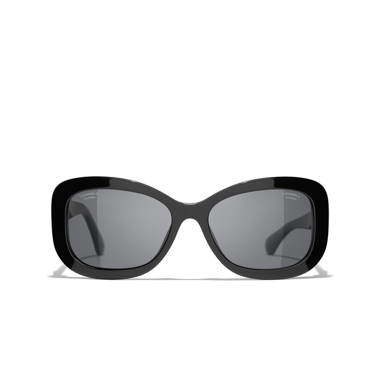 CHANEL rechteckige sonnenbrille C622T8 black