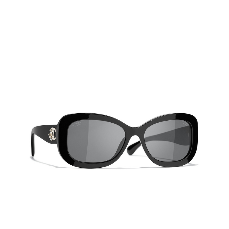 CHANEL rechteckige sonnenbrille C622T8 black