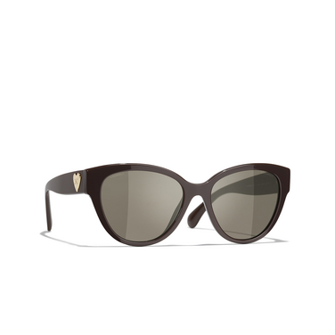CHANEL butterfly Sunglasses 1704/3 brown - three-quarters view