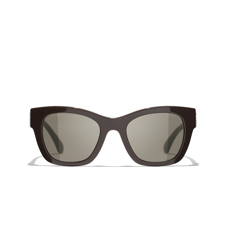 CHANEL square Sunglasses 1704/3 brown