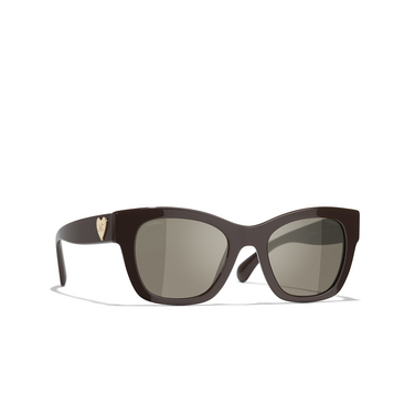 CHANEL square Sunglasses 1704/3 brown - three-quarters view