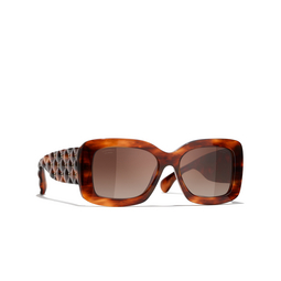 Gafas de sol rectangulares CHANEL 1077S9 dark tortoise