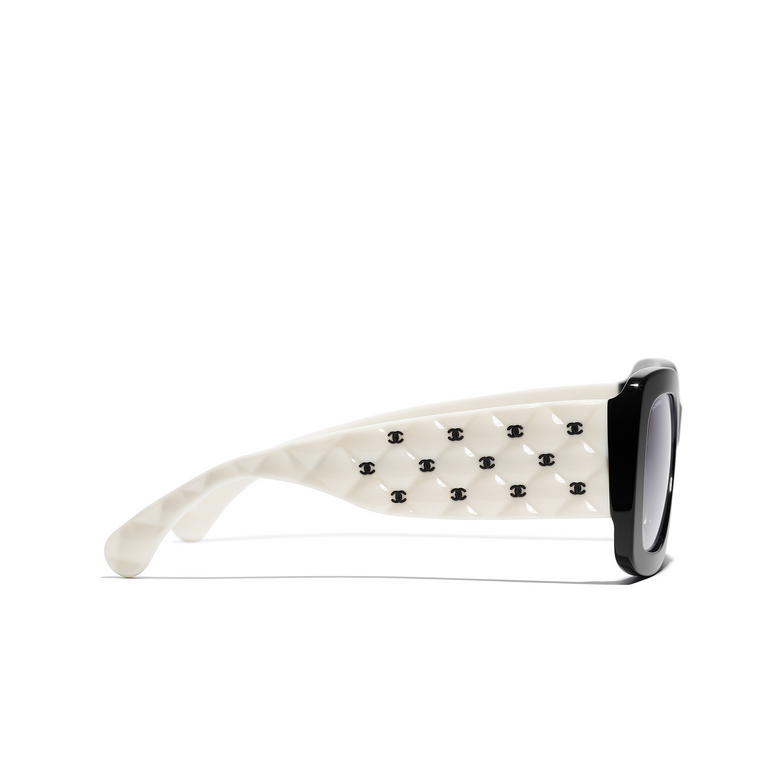 CHANEL rectangle Sunglasses 1656S6 black & white