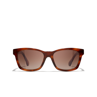 CHANEL square Sunglasses 1077S9 dark tortoise - front view