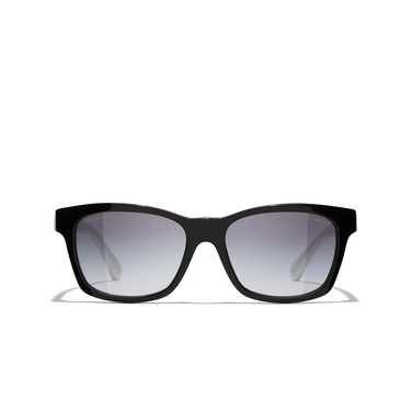 CHANEL square Sunglasses 1656S6 black & white - front view