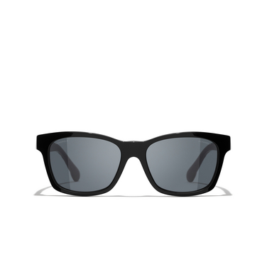 CHANEL square Sunglasses C622S4 black - front view