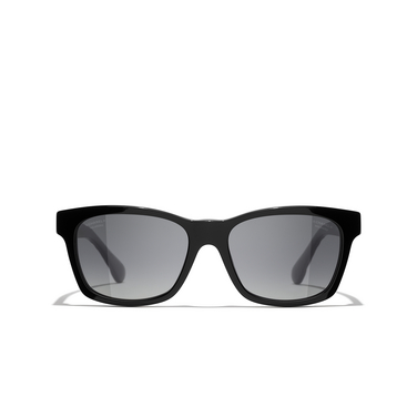 CHANEL square Sunglasses C760S8 black - front view