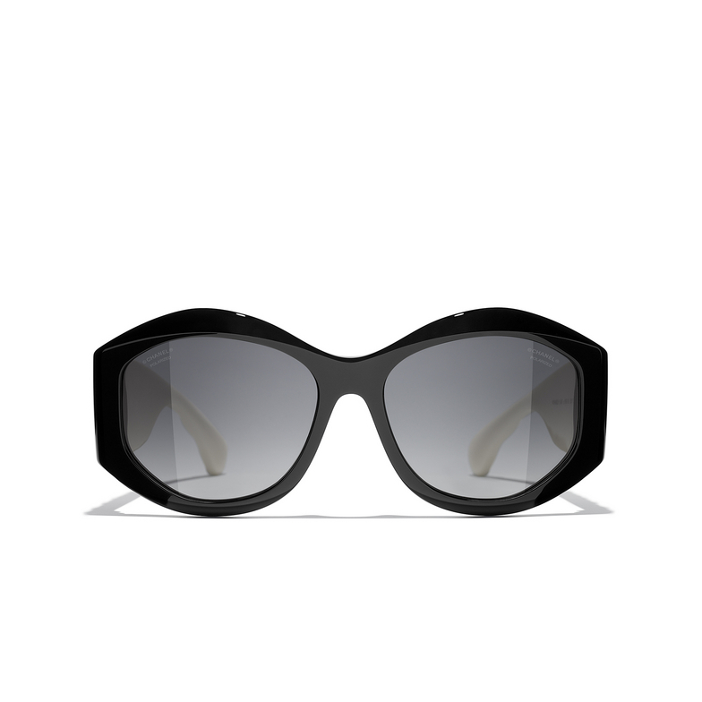 Solaires ovales CHANEL 1656S8 black & white