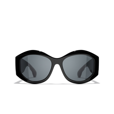 CHANEL oval Sunglasses c622s4 black - front view