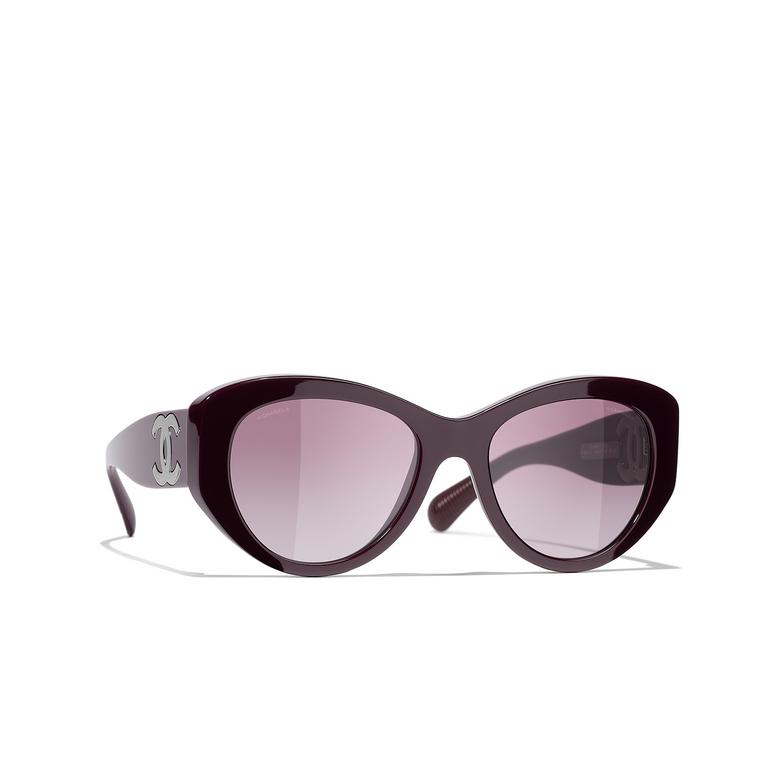 CHANEL Schmetterlingsförmige sonnenbrille 1461S1 burgundy