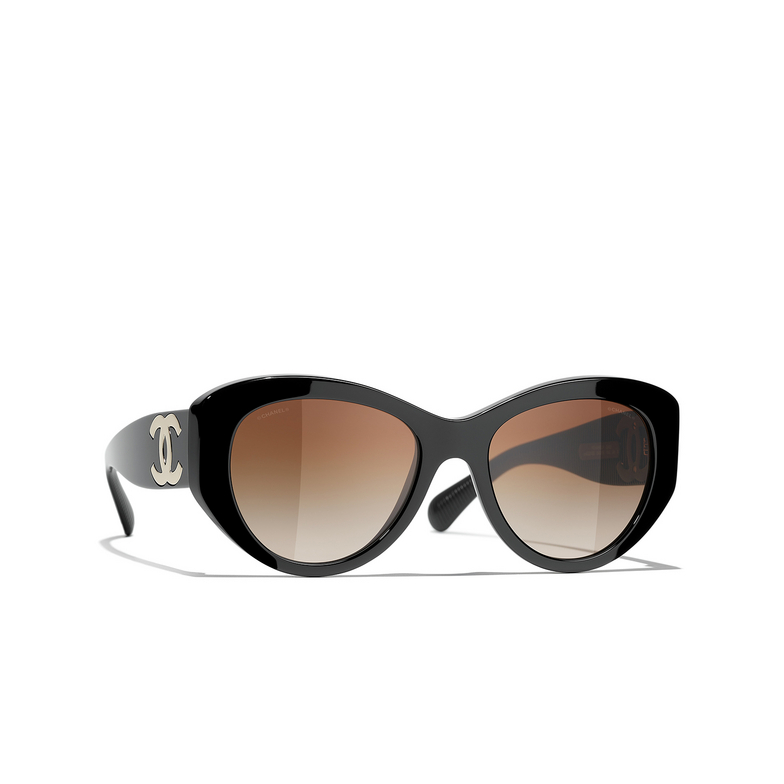 CHANEL Schmetterlingsförmige sonnenbrille C622S5 black