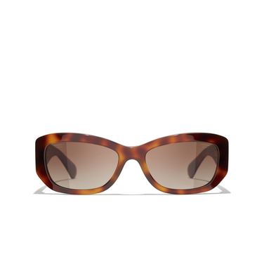 CHANEL rectangle Sunglasses 1295S9 tortoise - front view