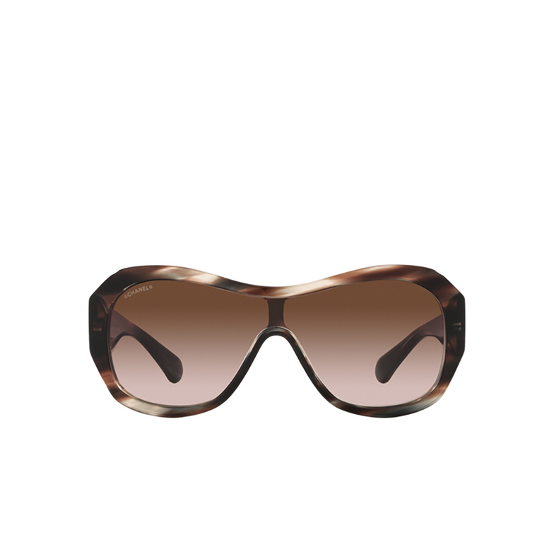 CHANEL Umschließende sonnenbrille 1727S5 brown tortoise & gray